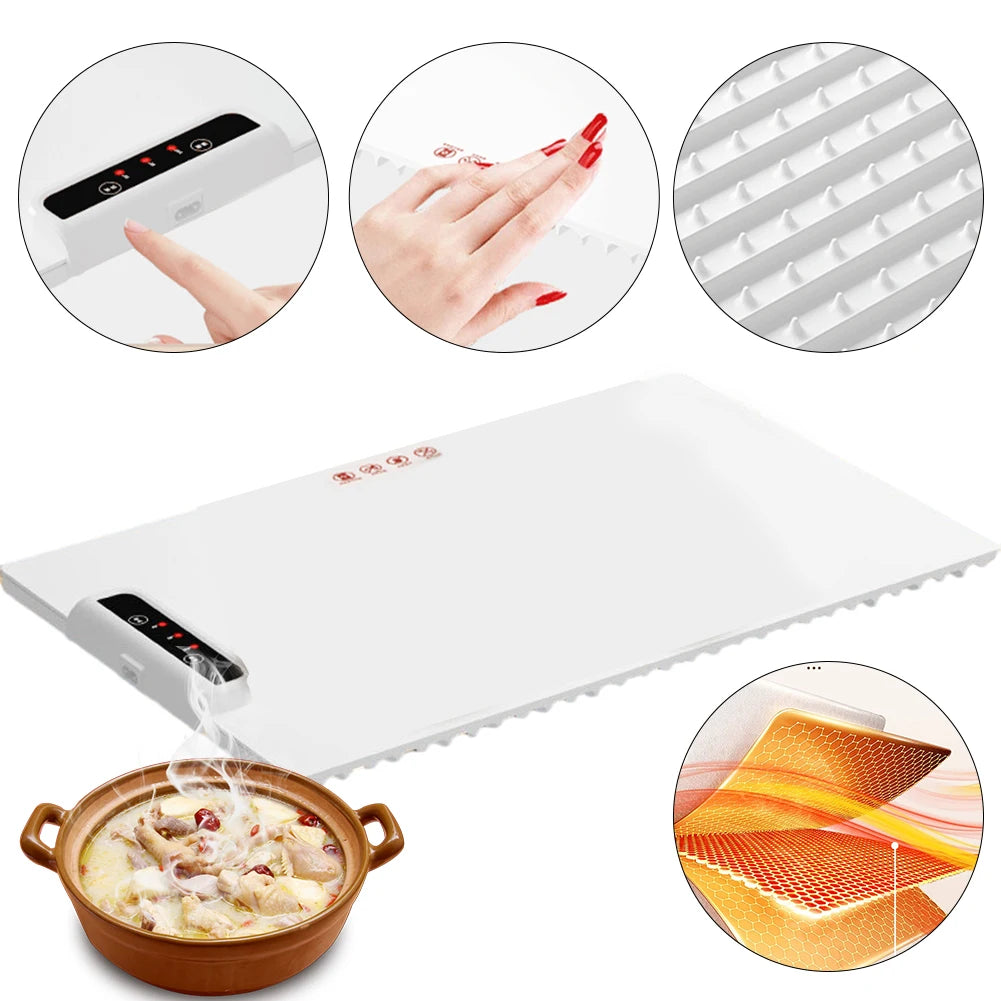 Smart Electric Warming Tray with Adjustable Temperature