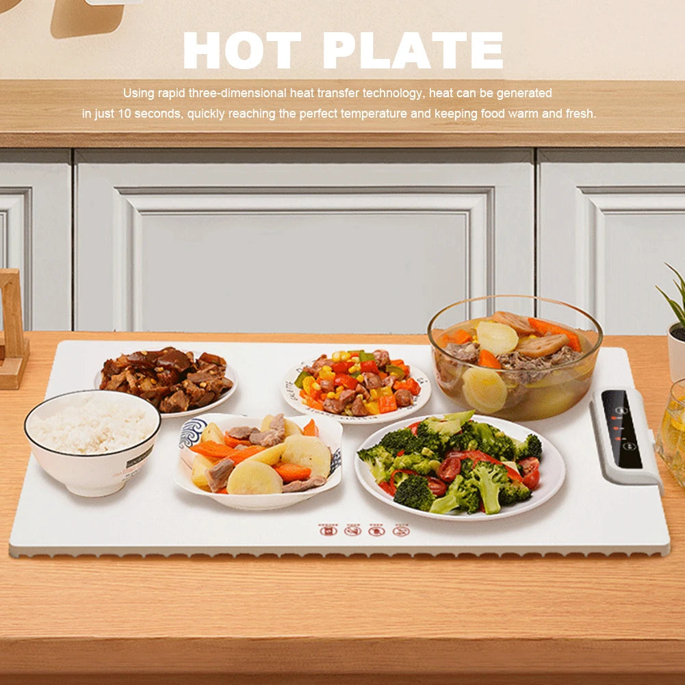 Smart Electric Warming Tray with Adjustable Temperature